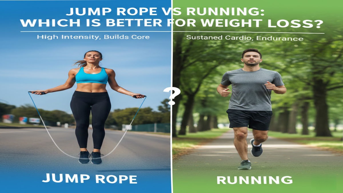 Jump rope athlete vs runner - comparison for weight loss
