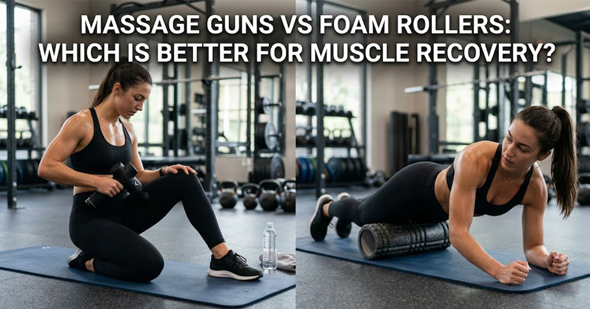Massage gun and foam roller comparison for muscle recovery