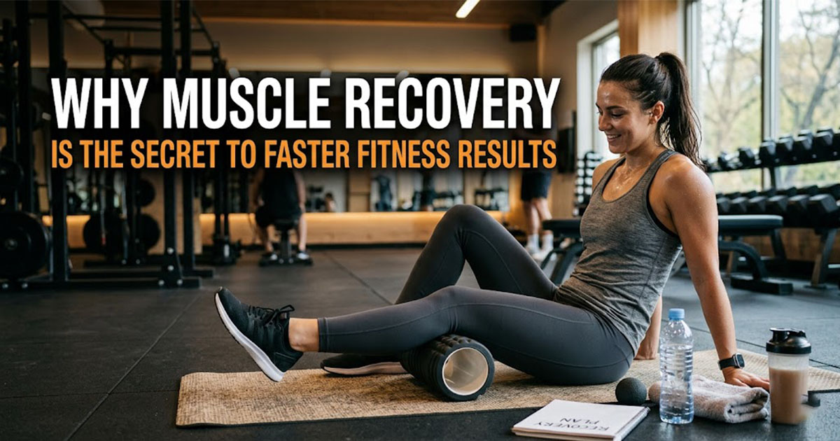 Muscle recovery cellular regeneration process - scientific visualization