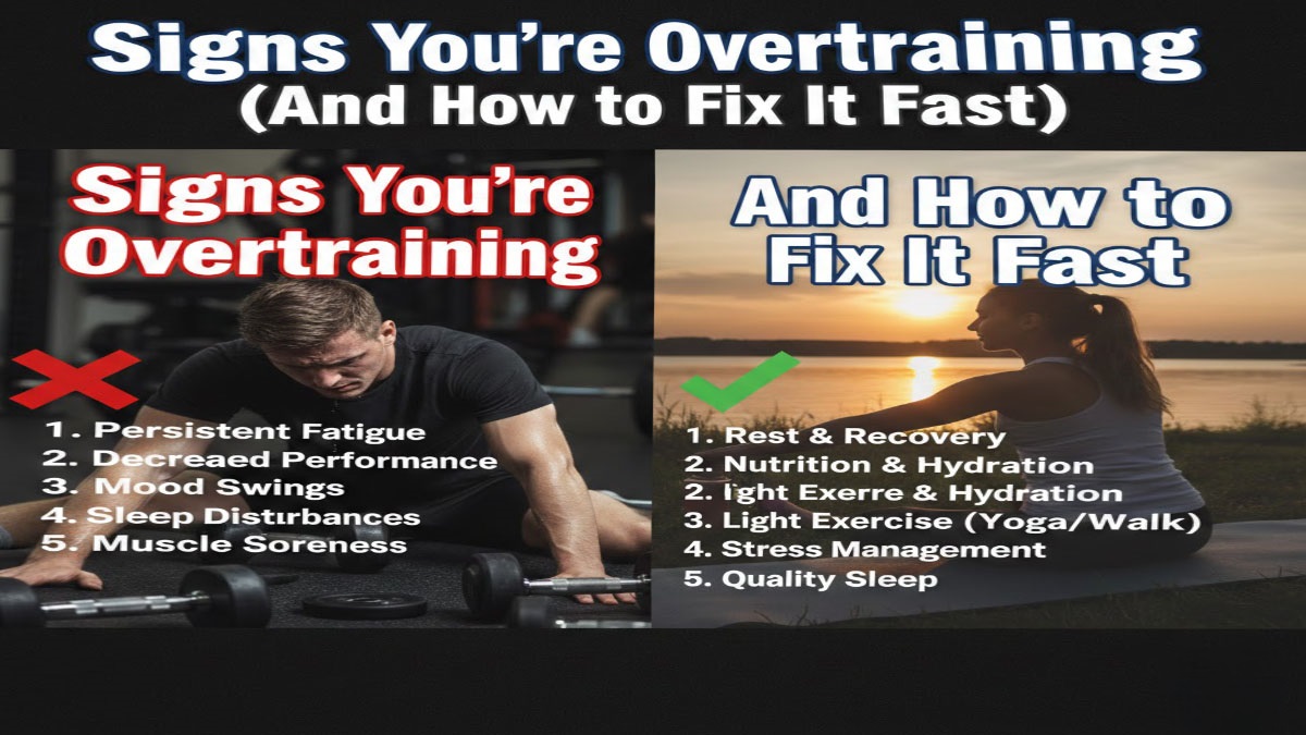 Exhausted athlete showing signs of overtraining