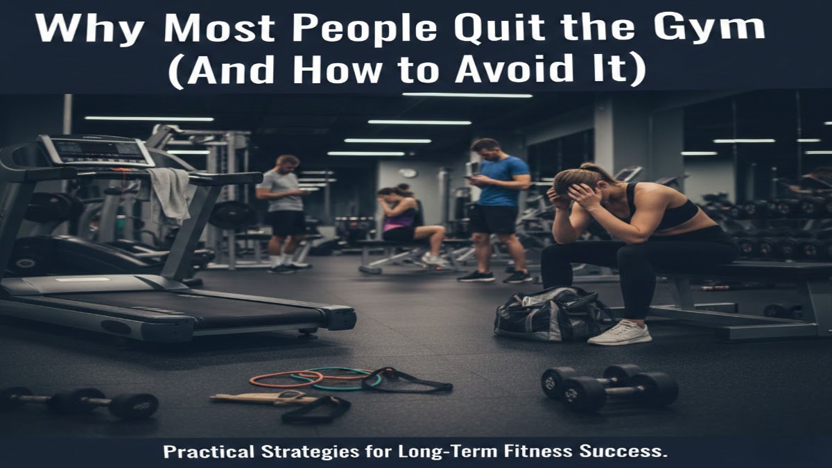 Empty gym with abandoned equipment - why people quit and how to stay consistent