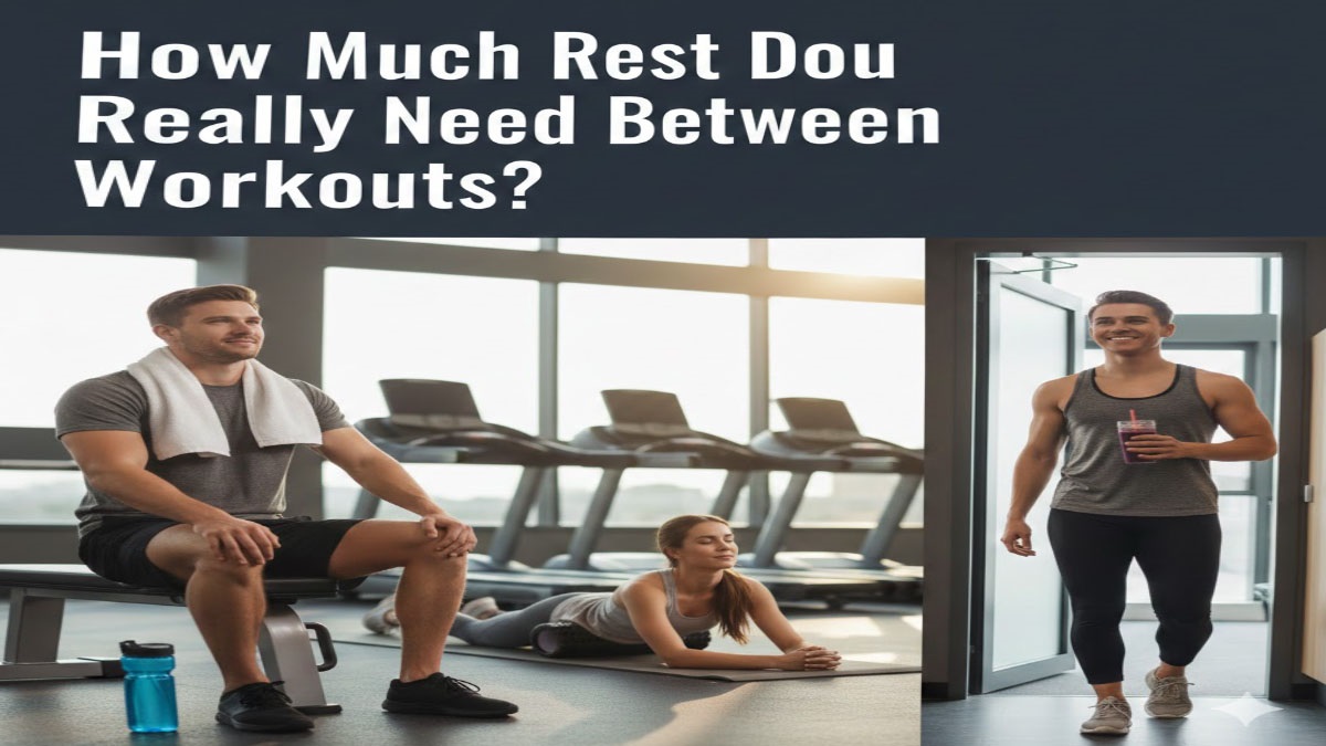 Calendar showing workout and rest days - optimal recovery time