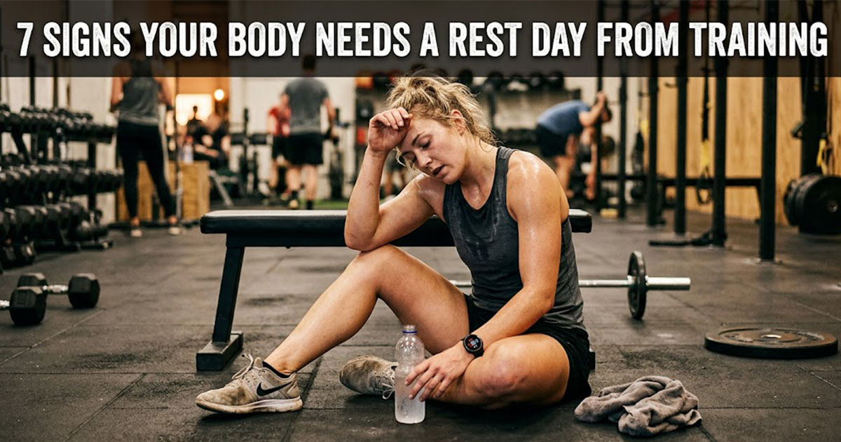 Athlete resting - signs your body needs a rest day from training