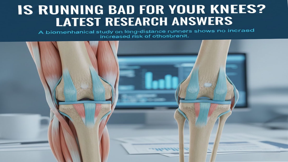 Runner with healthy knees - research shows running strengthens joints