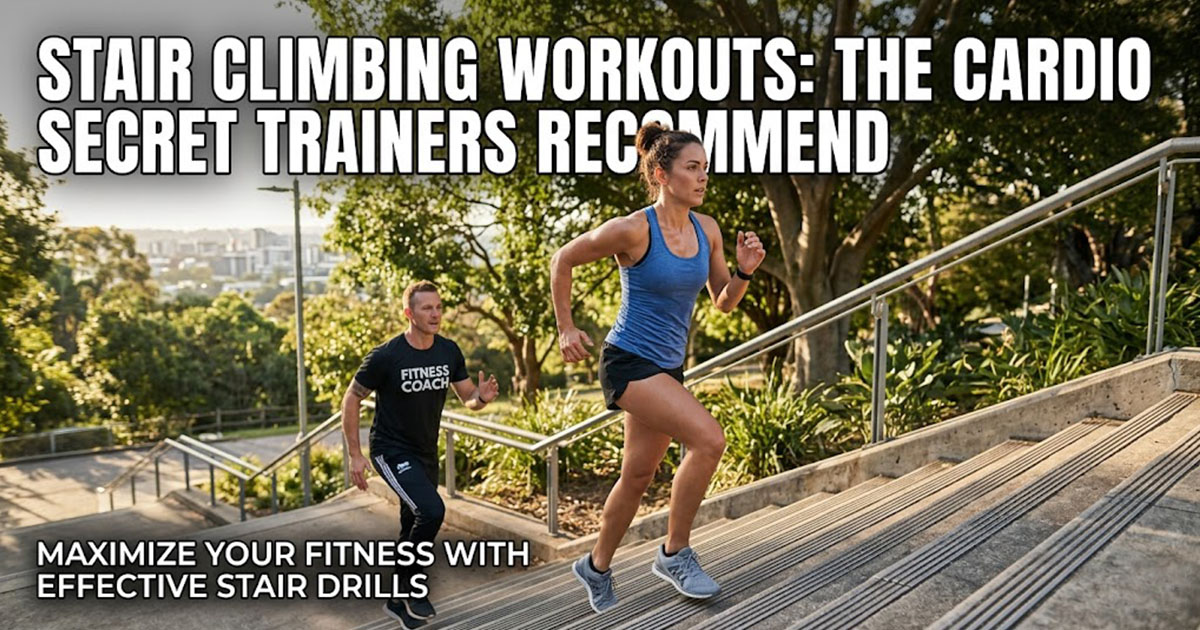 Person doing stair climber workout - the cardio secret trainers recommend