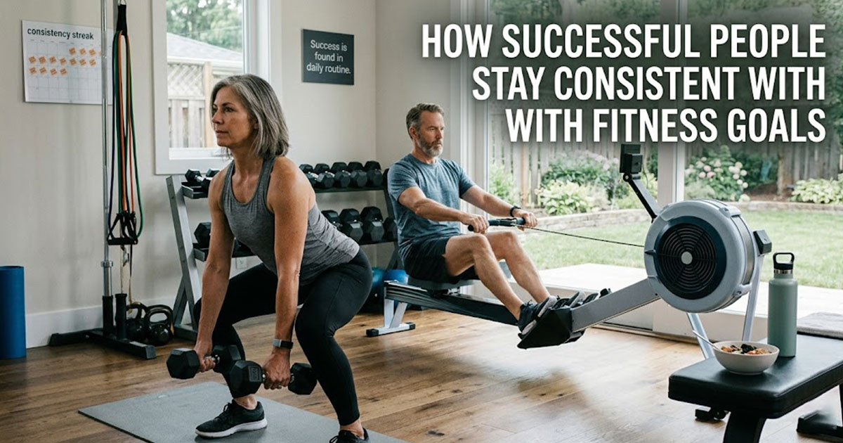 Successful people maintaining fitness consistency - elite athletes and high achievers