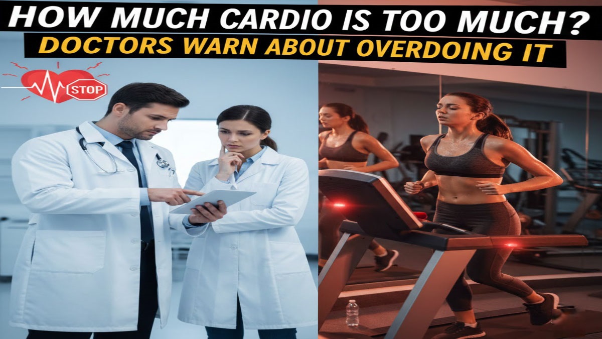 Exhausted runner showing signs of overtraining - warning about excessive cardio